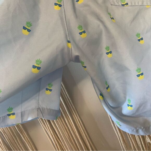 TIPSY ELVES Men’s Pineapple Swim Trunks Blue Size XL - Picture 9 of 11